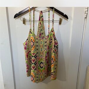 Colorful Geometric Print Women's Top